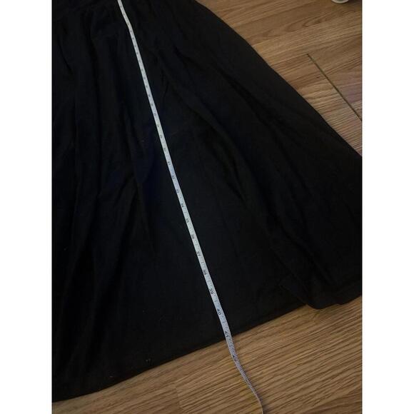 ASOS Black V-Neck Midi Dress Size 10 - Picture 3 of 6